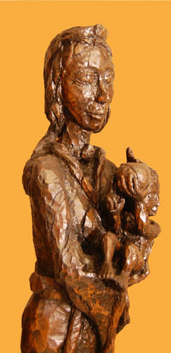 Marie et Jésus, visages